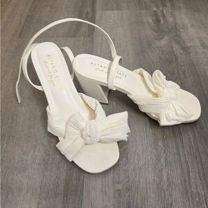 Altar'd State Cream Bow Heeled Sandals
